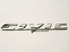 Civic Chrome Emblem Logo Badge Sticker Decal For Honda Brand New Abs Plastic