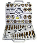 45 Pc Tap And Die Set Metric Titanium Heat Treated Tungsten Steel Construction
