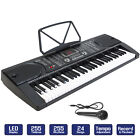 Digital Piano Keyboard 61 Key - Portable Electronic Instrument With Mic
