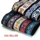 Embroidery Bohemian Style Cotton Electric Acoustic Guitar Adjustable Soft Strap 
