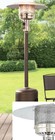 Patio Heater Propane Gas Steel Construction Durable Functional Wheels Anti Tilt