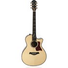 Starshine Solid Spruce Top Acoustic Guitar Abalone Inlay Ebony Fretboard 3xknob