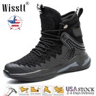 Mens Sneaker Work Boots Indestructible Waterproof Steel Toe Safety Shoes Black