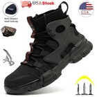 Men s Sneakers Safety Shoes Steel Toe Work Boots Construction Non-slip Size 8-13