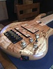 2015 Warrior Dran Michael 5-string Bass Spalted Maple Top Birdseye Fretboard