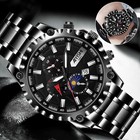Waterproof Men Stainless Steel Quartz Watch Classic Business Luminous Wristwatch