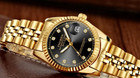 Men s Watch Relojes De Hombre Gold Stainless Steel Quartz Classic Small Dial