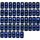 Blue Backlif Light Control Rocker Toggle Switch Button For Atv Utv Arb Carling