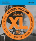 D addario Exl110 Electric Guitar Strings 10-46 Regular Light