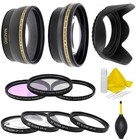 Camera Lens Filter Accessory Kit For Canon Eos M5 M6 M10 M50 M100 W 15-45mm