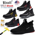 Mens Work Safety Shoes Steel Toe Cap Bulletproof Boots Indestructible Sneakers D