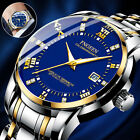 Fngeen Waterproof Men s Watch Stainless Steel Quartz Luminous Classic Business