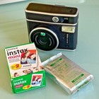  Fuji Instax Mini 40 Instant Camera W Extra Film Packs  Black 30 Sheets Fujifilm