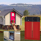 New Automatic Chicken House Door Coop Door Opener Light Sensor Coop Door Red