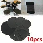 10  Mute Silencer Drumming Cymbal Percussion Pad Bass Snare Drum Sound Off Quiet